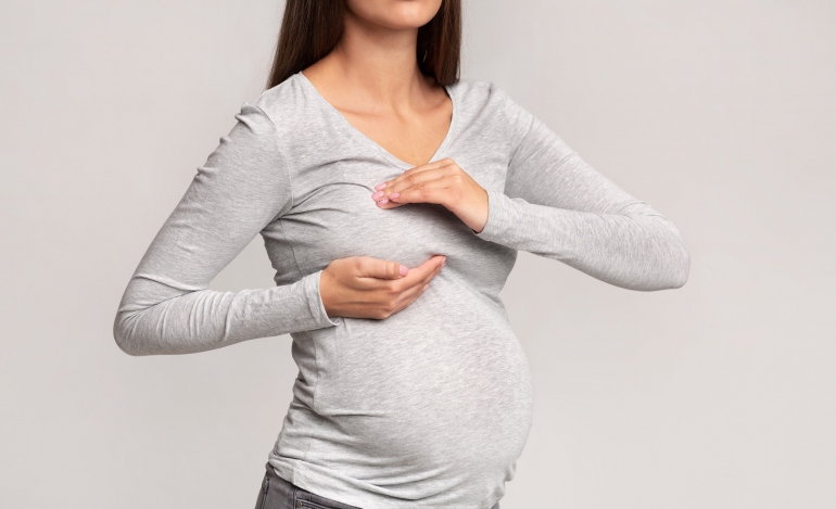 pregnancy breast size indicate baby gender